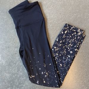 Lululemon leggings black special edition lunar new year 23” Crop gold foil Nulux
